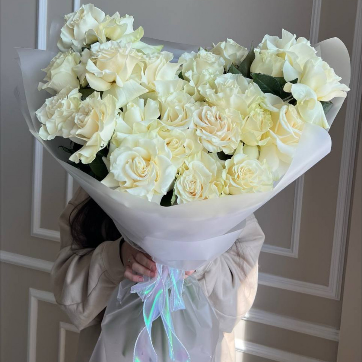 Моно букет из французских роз (предзаказ)