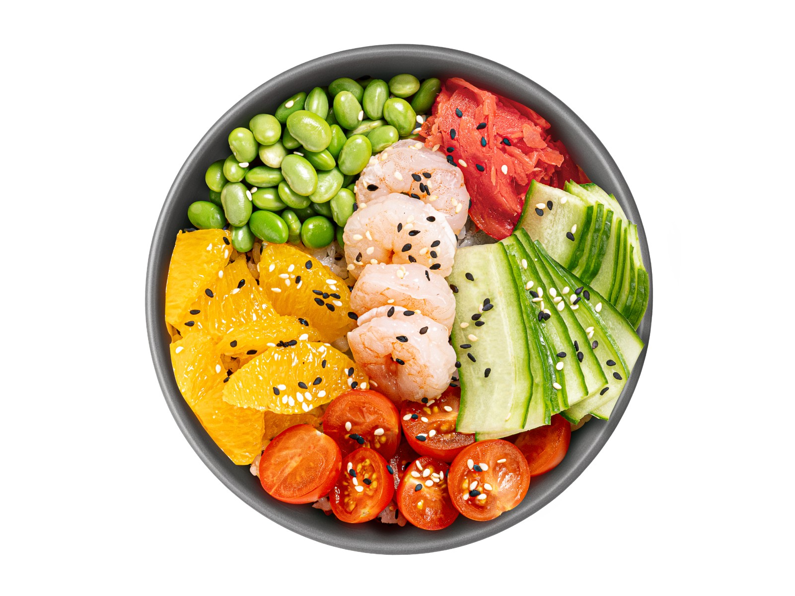 Поке боул креветка-манго