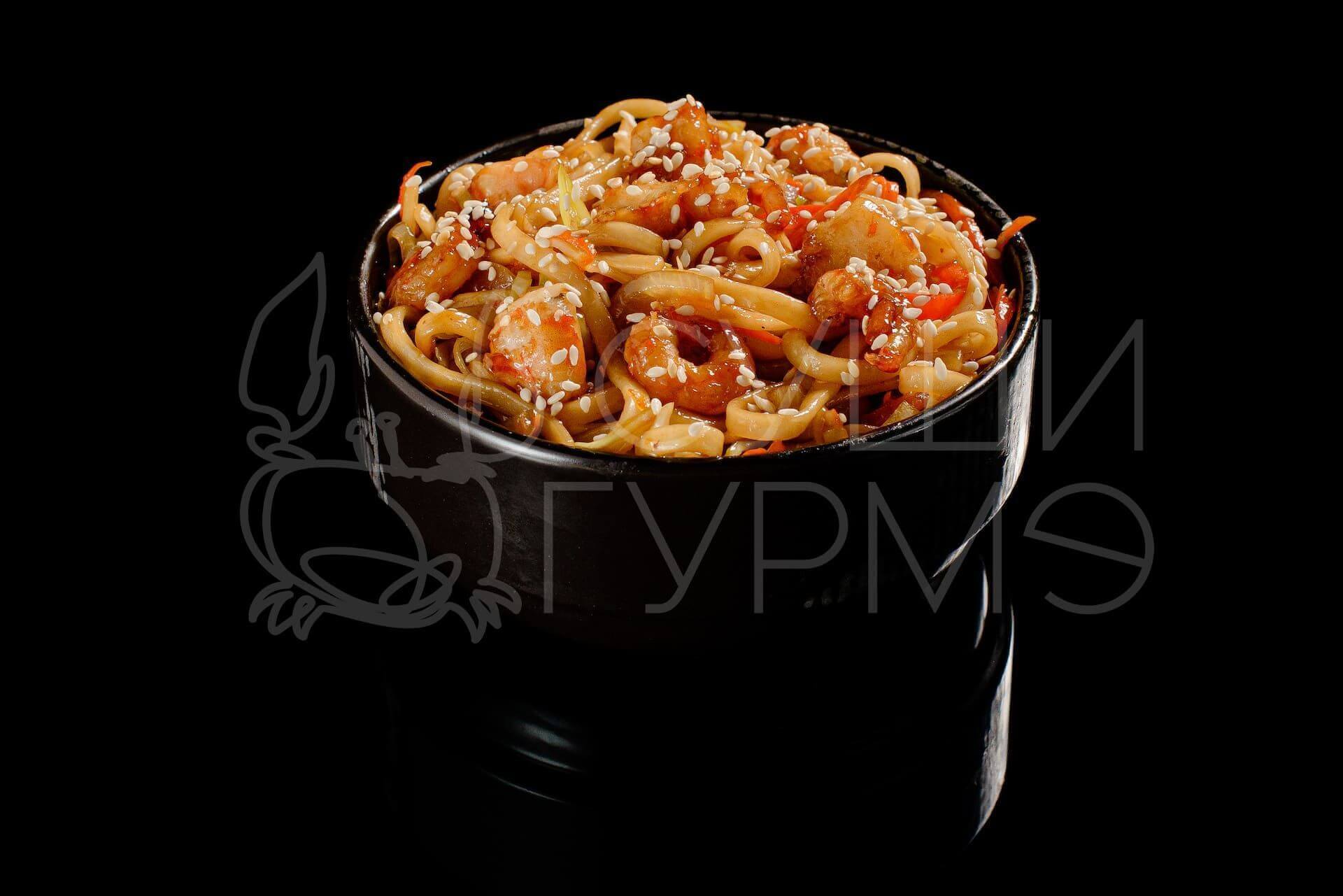 WOK с креветками