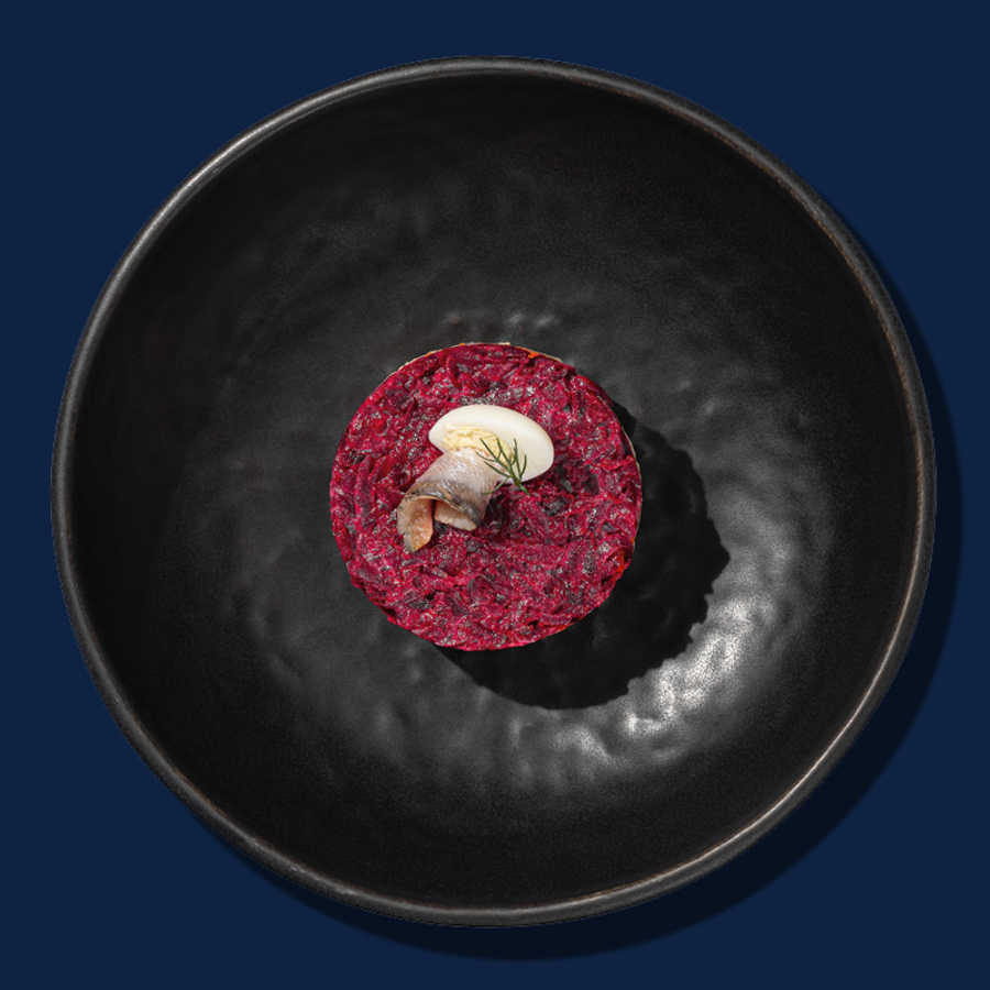 Фирменная сельдь под шубой с анчоусом