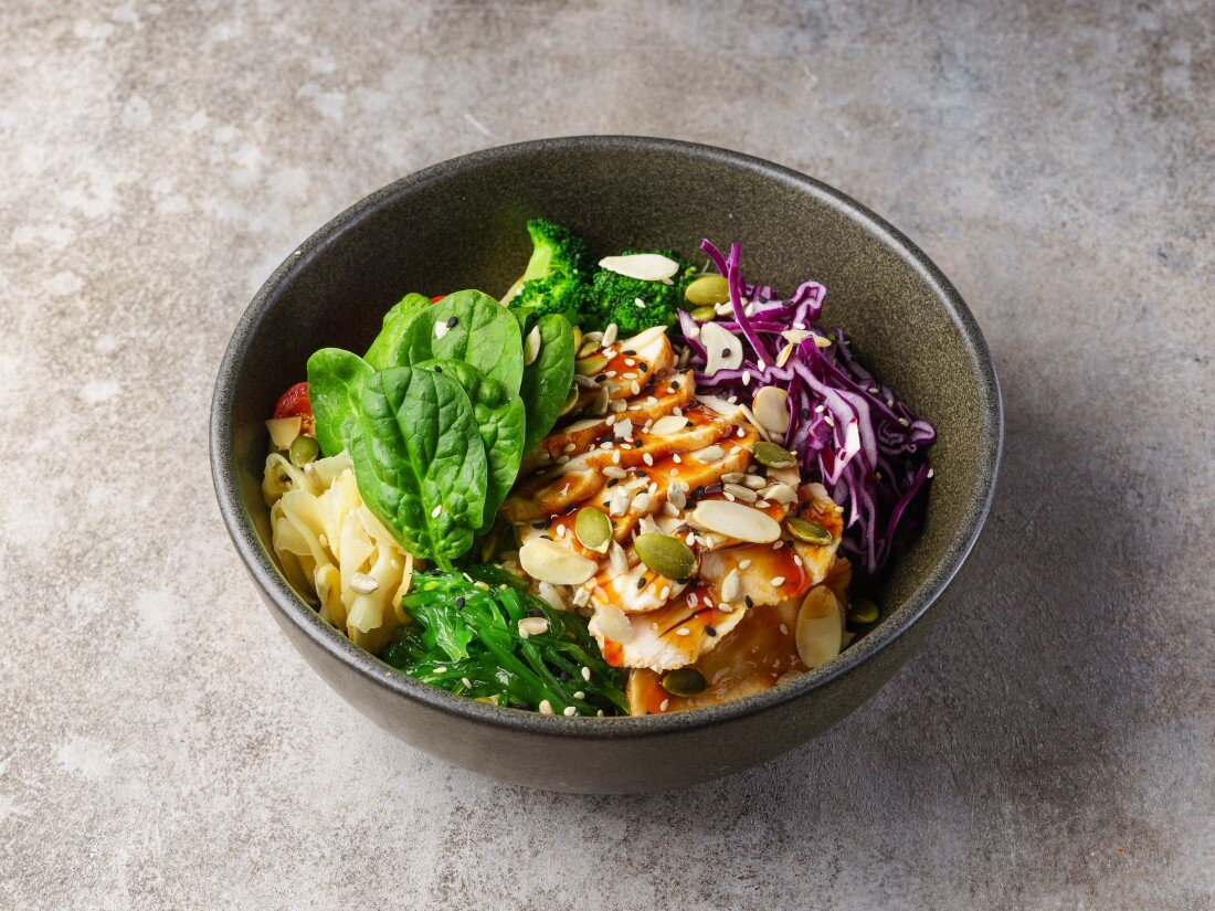 Поке с цыплёнком XL 350гр.