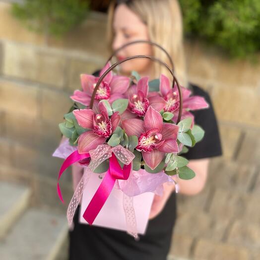 Сумка стойких орхидей Бордо