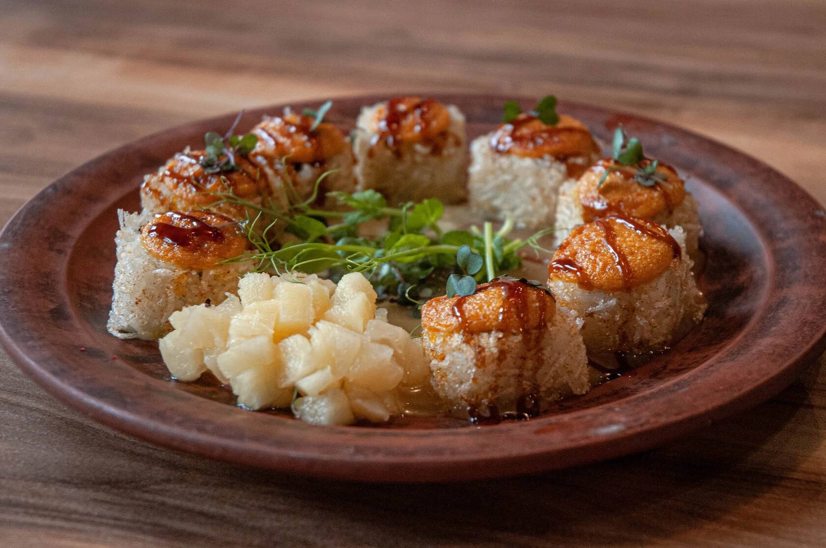 Запеченный карри ролл со сливочной курочкой