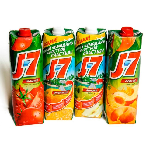 Сок J7 в ассортименте 1л