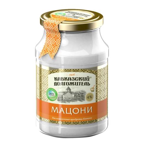 Мацони Кавказский долгожитель термостатный 4% 900г