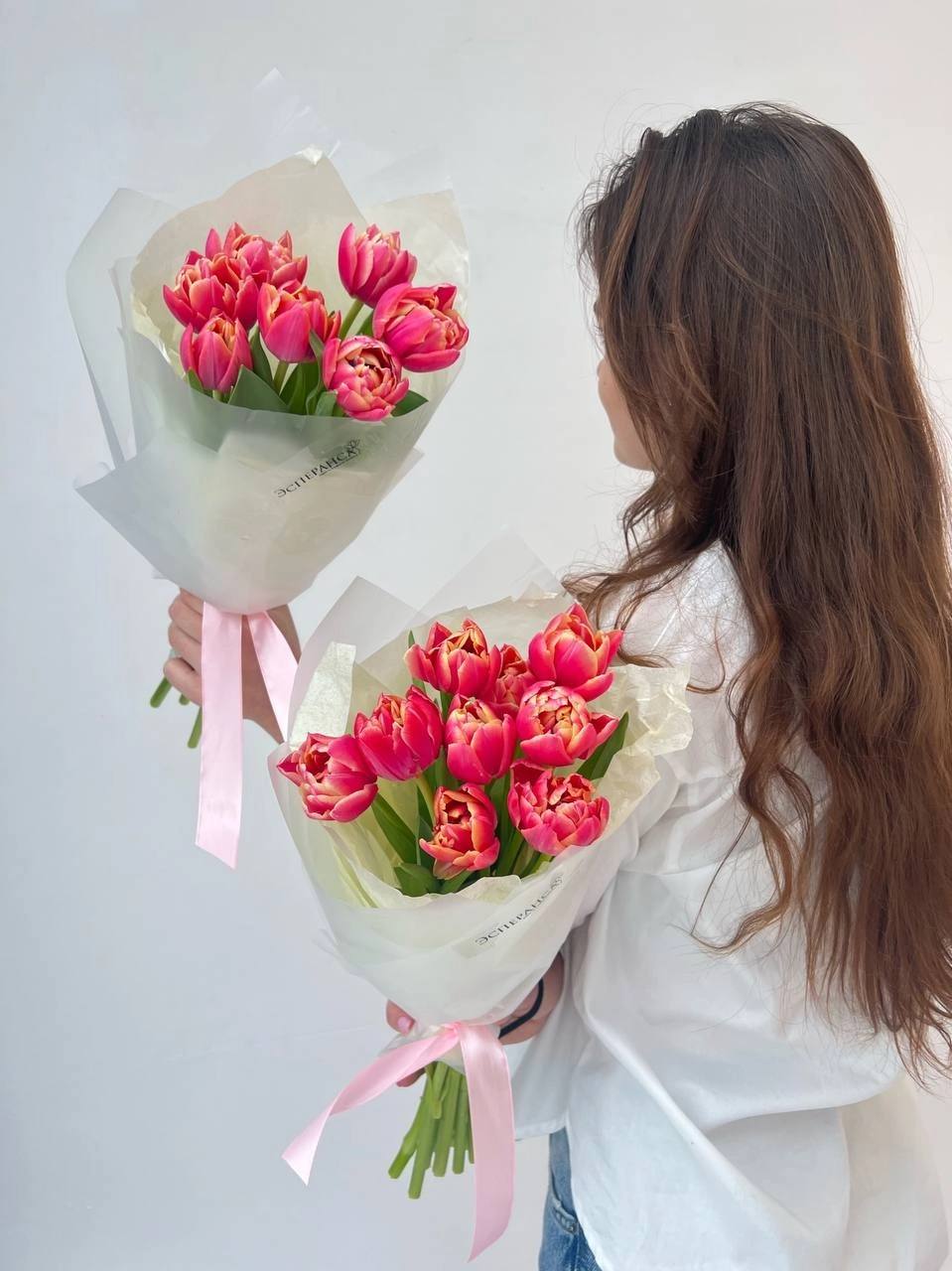 9 тюльпанов в оформлении