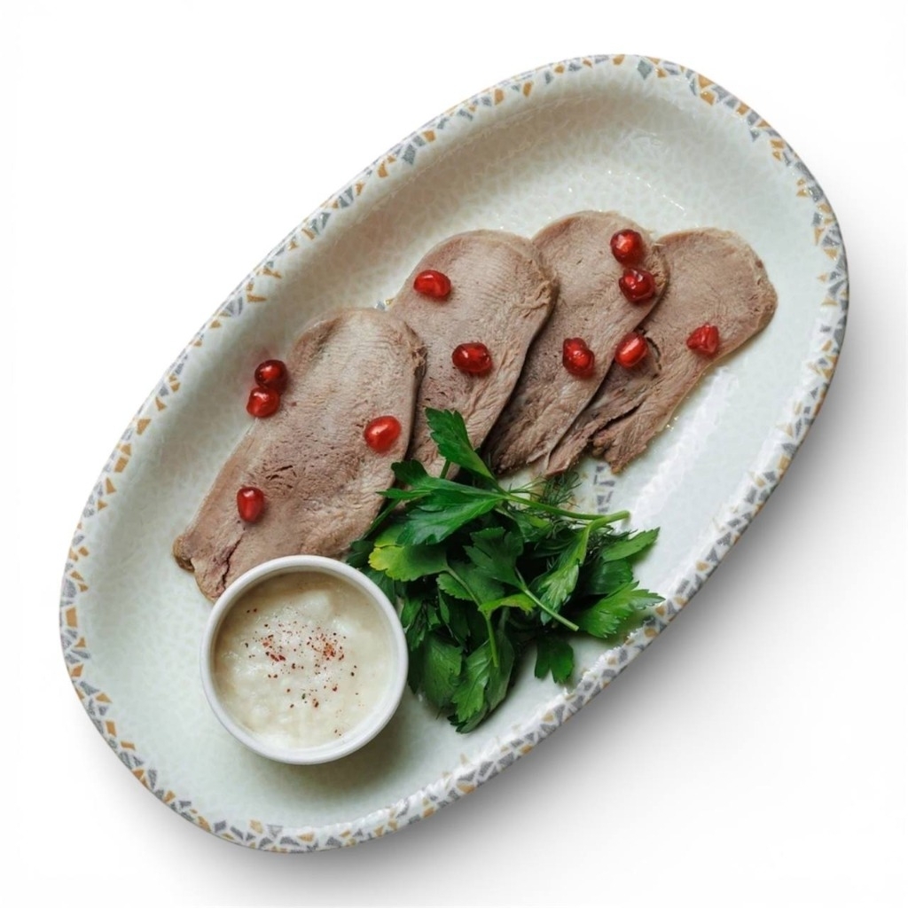 [Д] Язык отварной с хреном