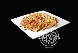 Яичная лапша с острой курицей