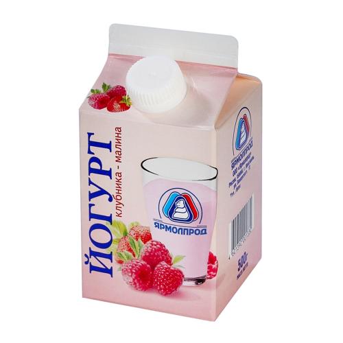 Йогурт Ярмолпрод Клубника-малина 1.5% 500г