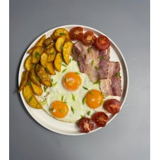 Яичница с картофелем