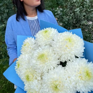 Букет для мамы "Белое облако"