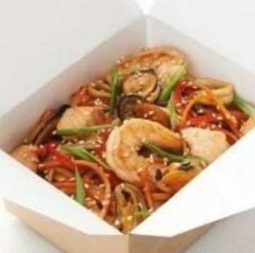 Вок с морепродуктами