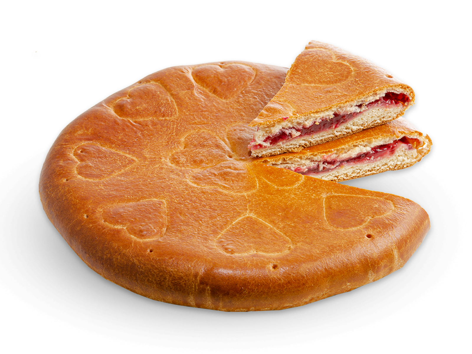 Сладкий пирог с клубникой