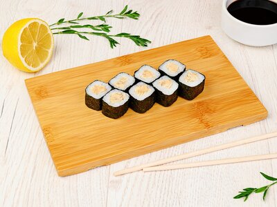Мини-маки с вареной копченой курицей