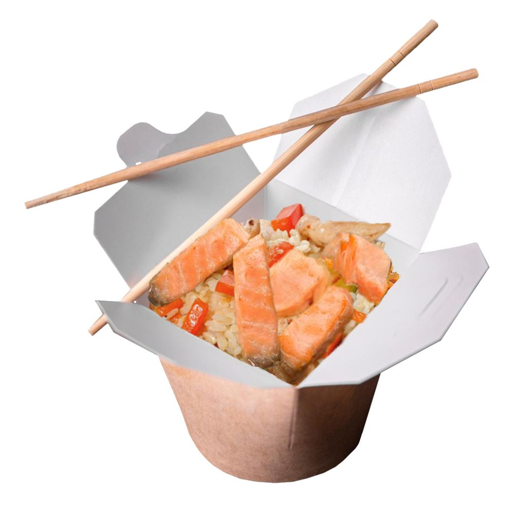WOK Лосось в соусе терияки с рисом и овощами