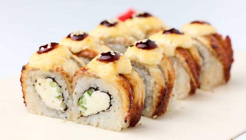 Унаги филадельфия запеченный