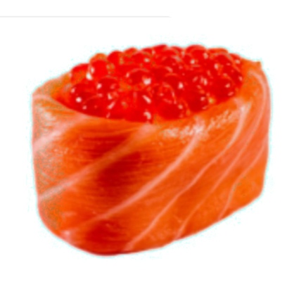 Гункан с икрой (лосось)