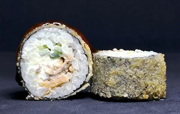 Темпура с лососем терияки