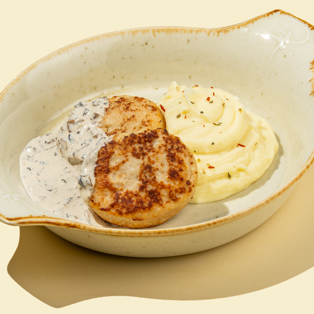 Котлеты из курицы с картофельным пюре