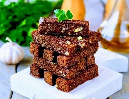 Гренки с чесноком