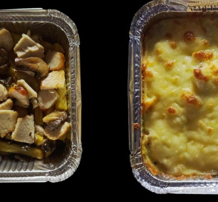 Фришка с курицей и грибами