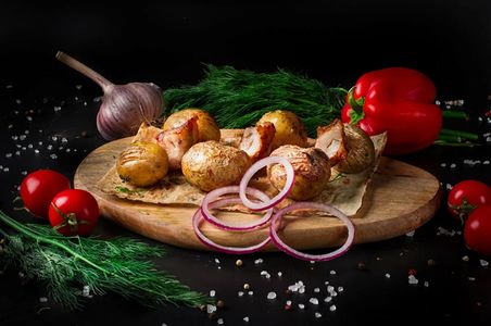 Картофель с курдюком/салом