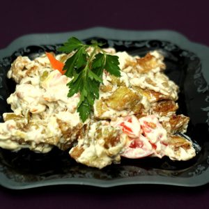 №121 Салат из баклажан с кедр.орешками