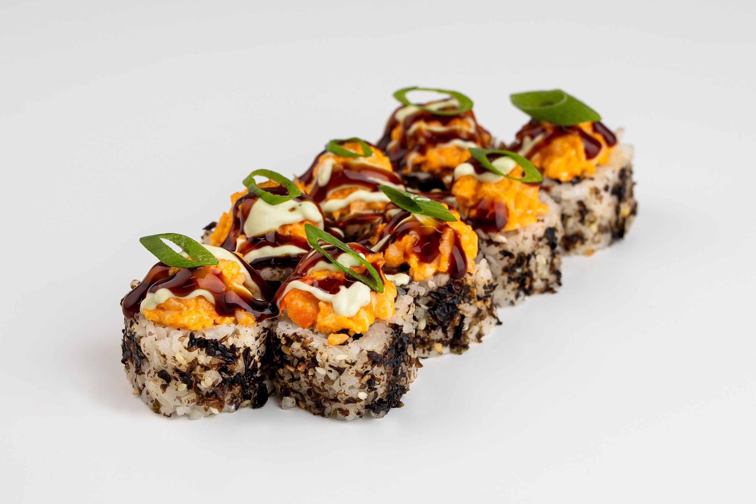 Вулкан-ролл с креветкой