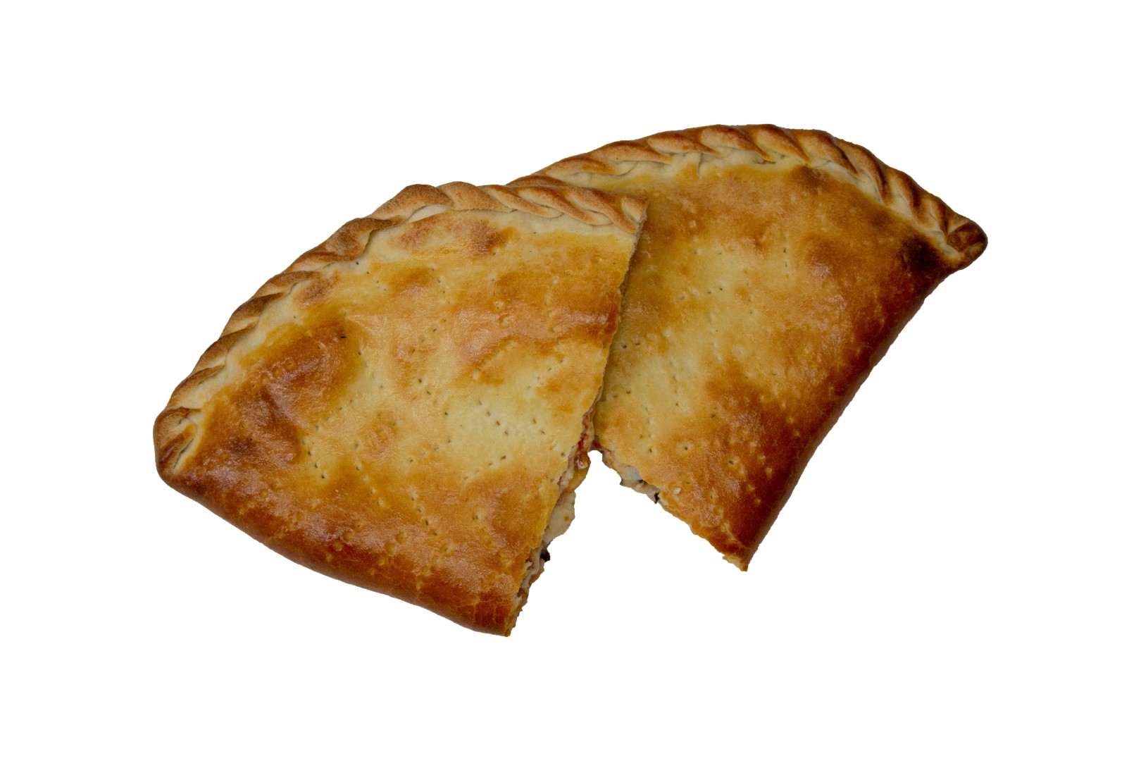 Кальцоне с ветчиной и грибами