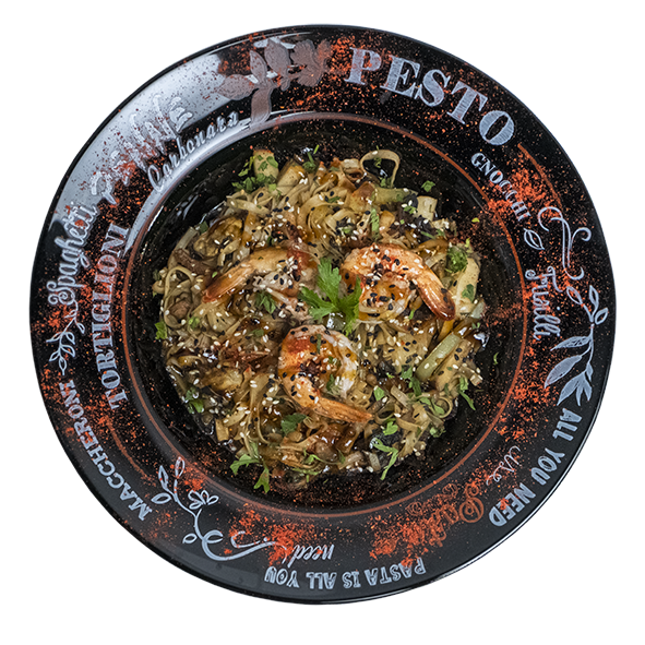 Фетучини с креветкой