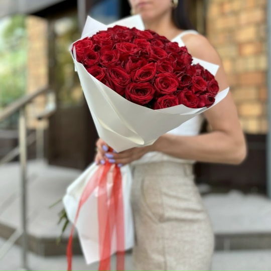 45 Красных роз 60См