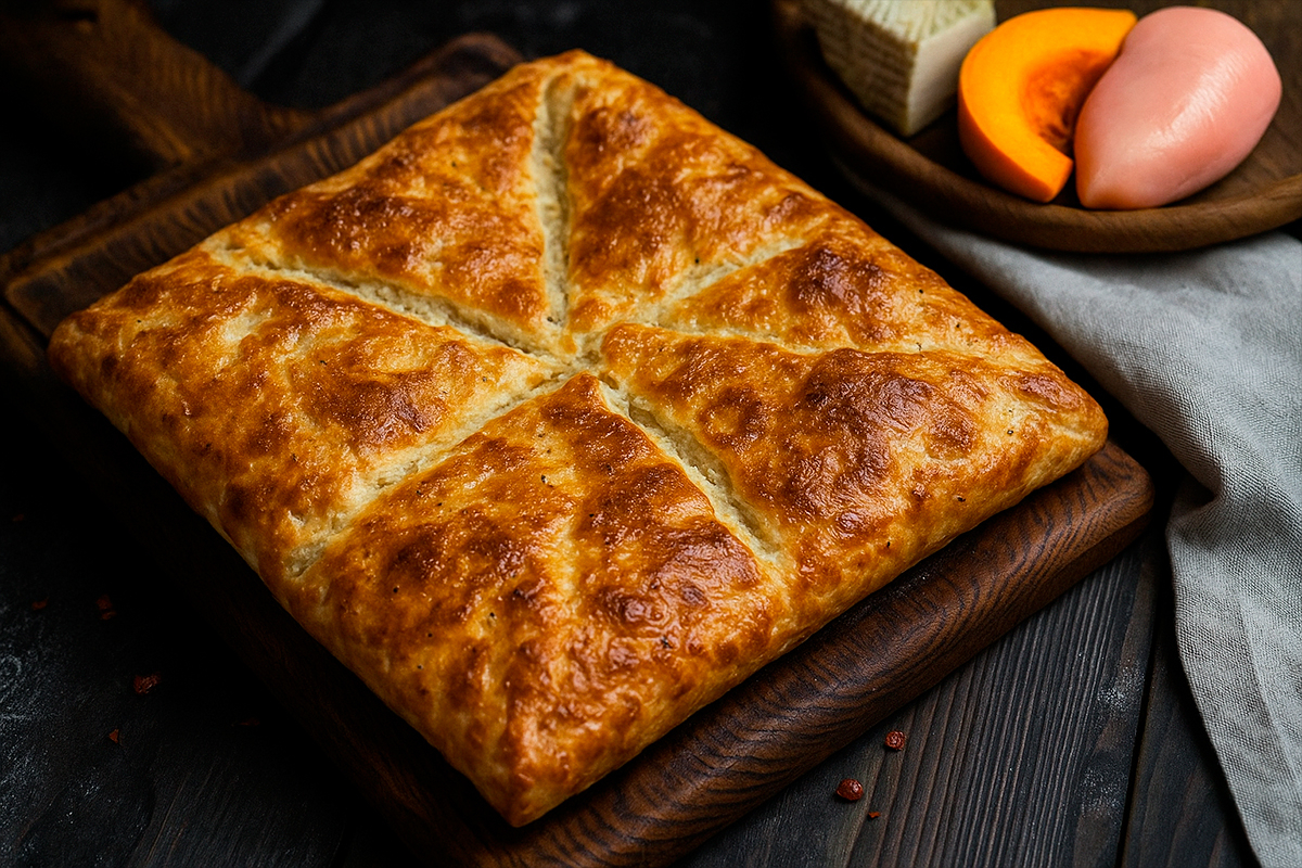 Пеновани с сыром и тыквой