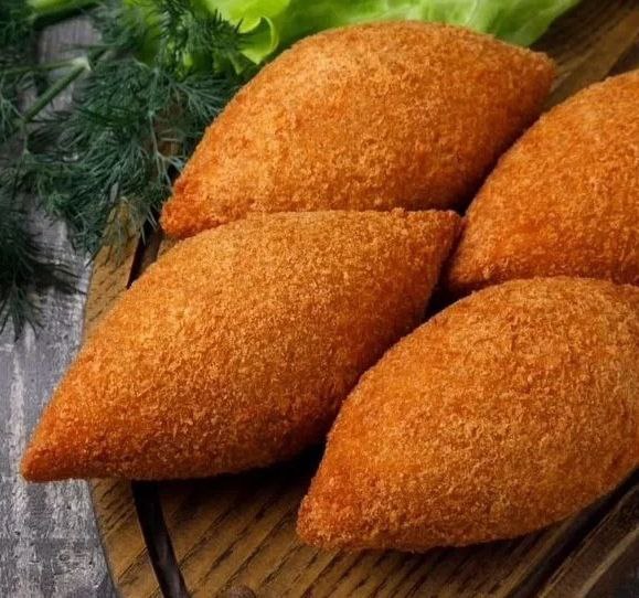 Котлета по киевски с сыром и грибами 