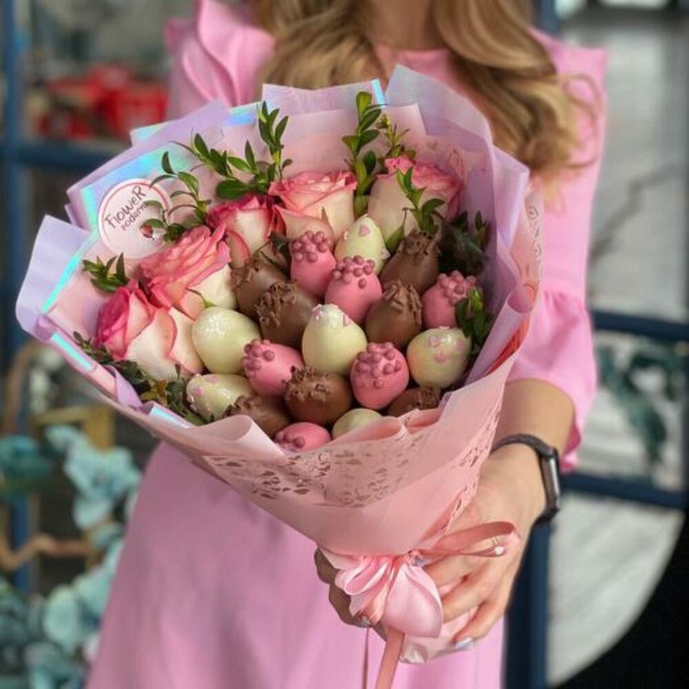 Клубничный букет «Счастье в твоих глазах»