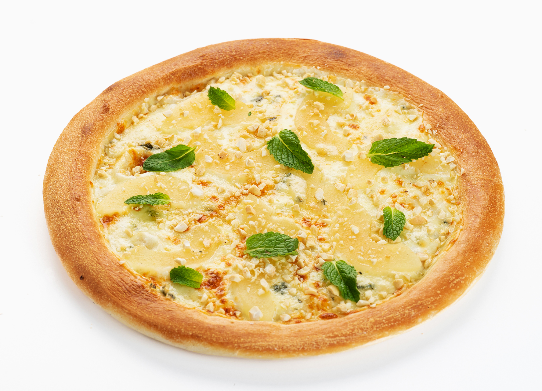 Пицца с грушей и горгонзолой классическая