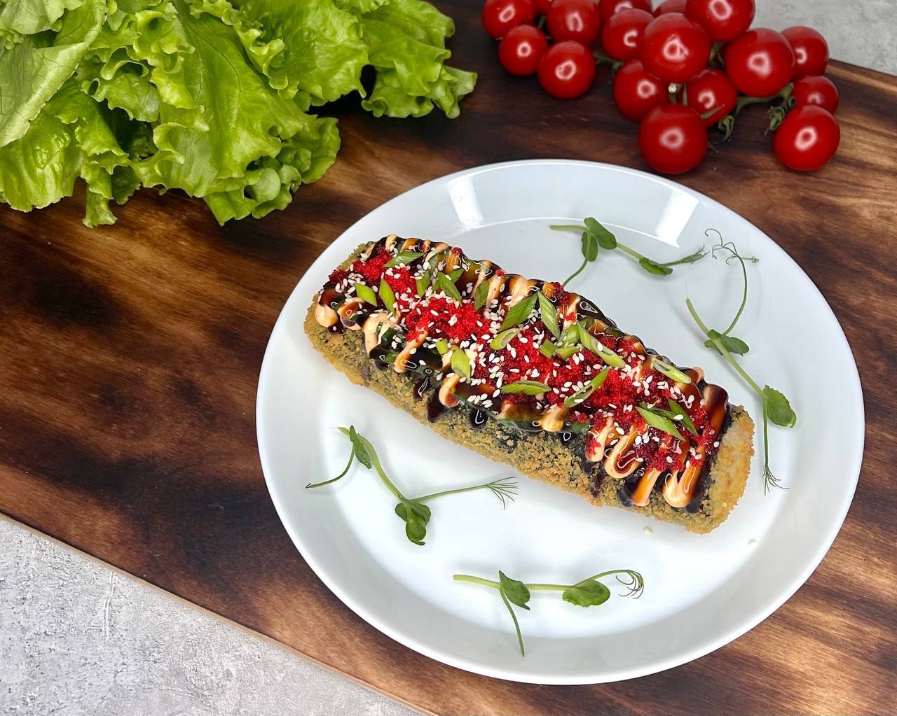 Рол дог с лососем