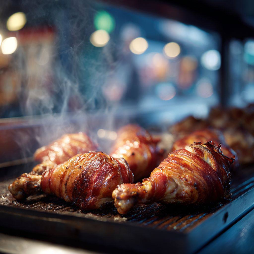 Ножки куриные BBQ в беконе
