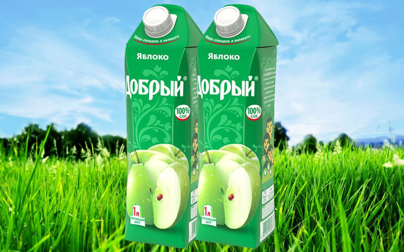 Сок «Добрый» яблочный 1 л