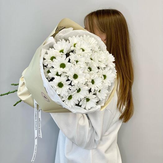 Монобукет из ромашек-хризантем 5шт