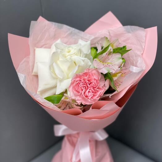 Букет с розой