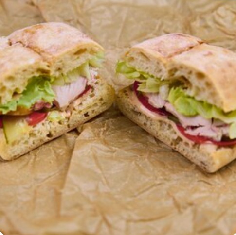 Панини с копчёной курицей