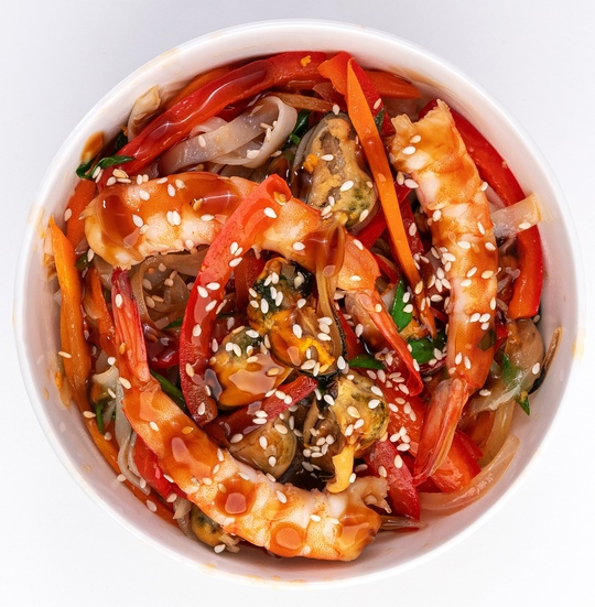 Лапша Удон с морепродуктами
