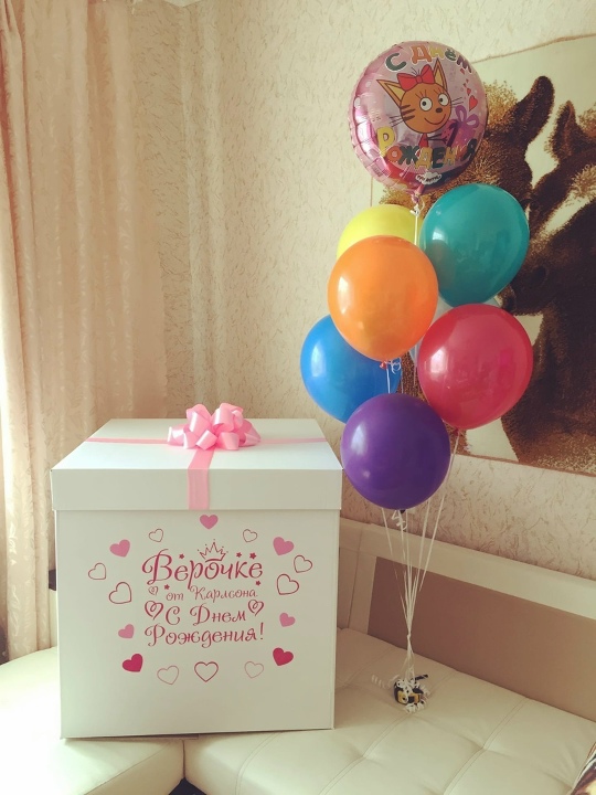 Коробка-сюрприз девочке