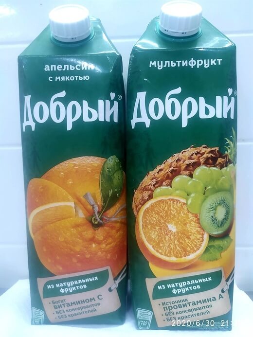 Сок в ассортименте