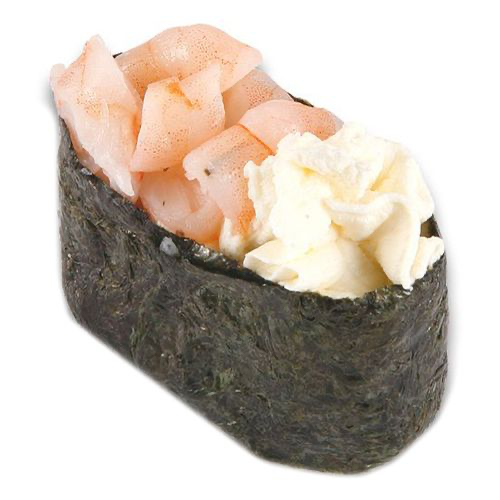 Сливочный гункан с креветкой