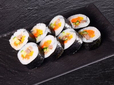 Кимпаб с овощами