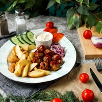 Комплексный обед с фрикадельками