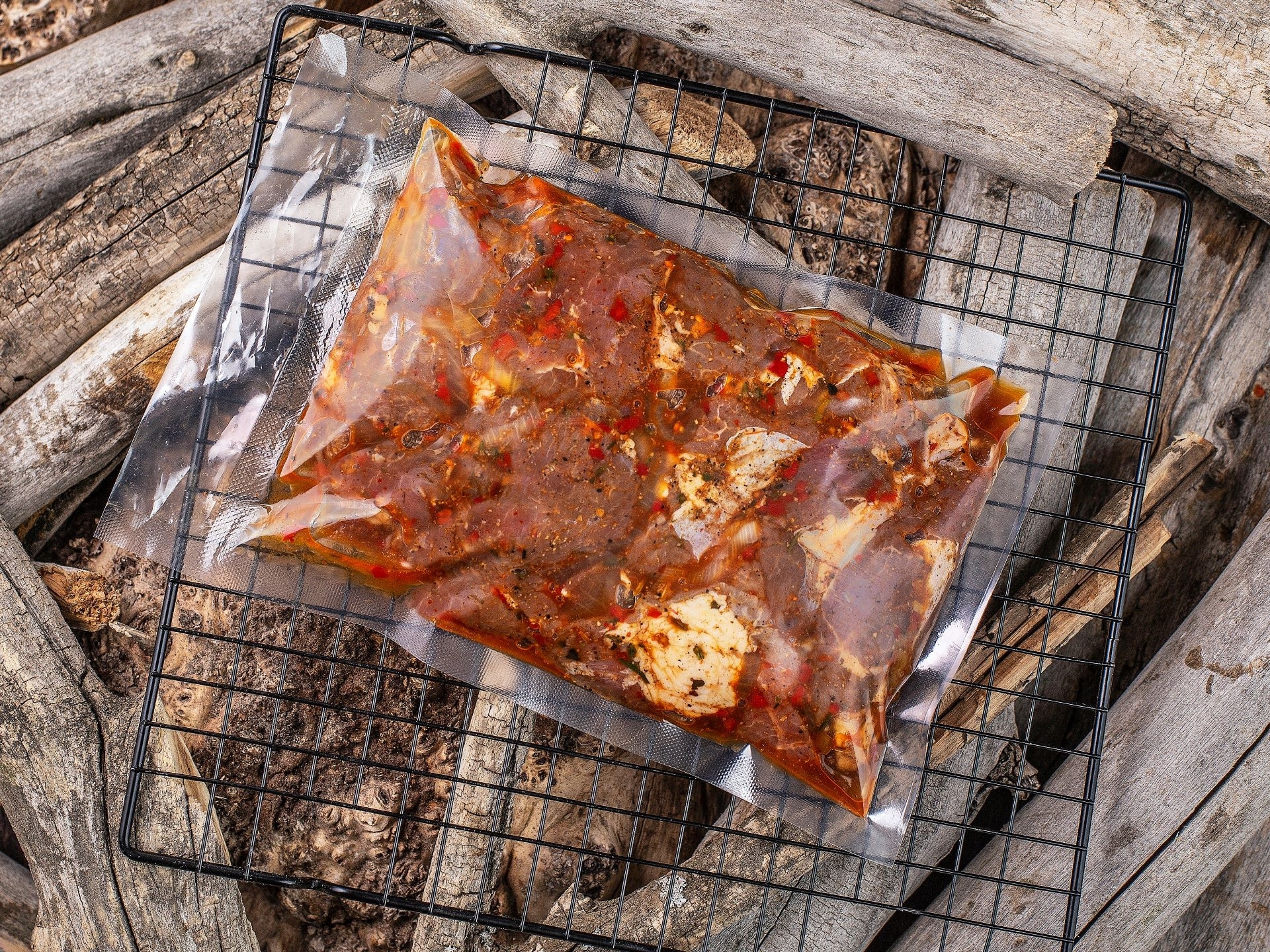 Шашлык маринованный из мякоти говядины