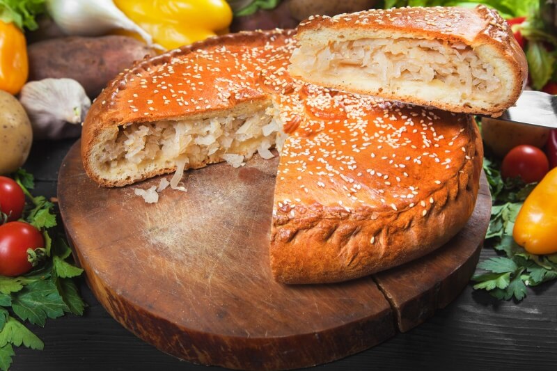 Пирог с капустой 1кг