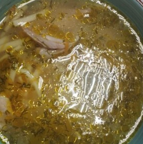 Лапша куриная домашняя